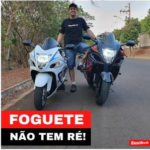 Foguete não tem ré: a Hayabusa turbo de rolê de Cléber Pitella!