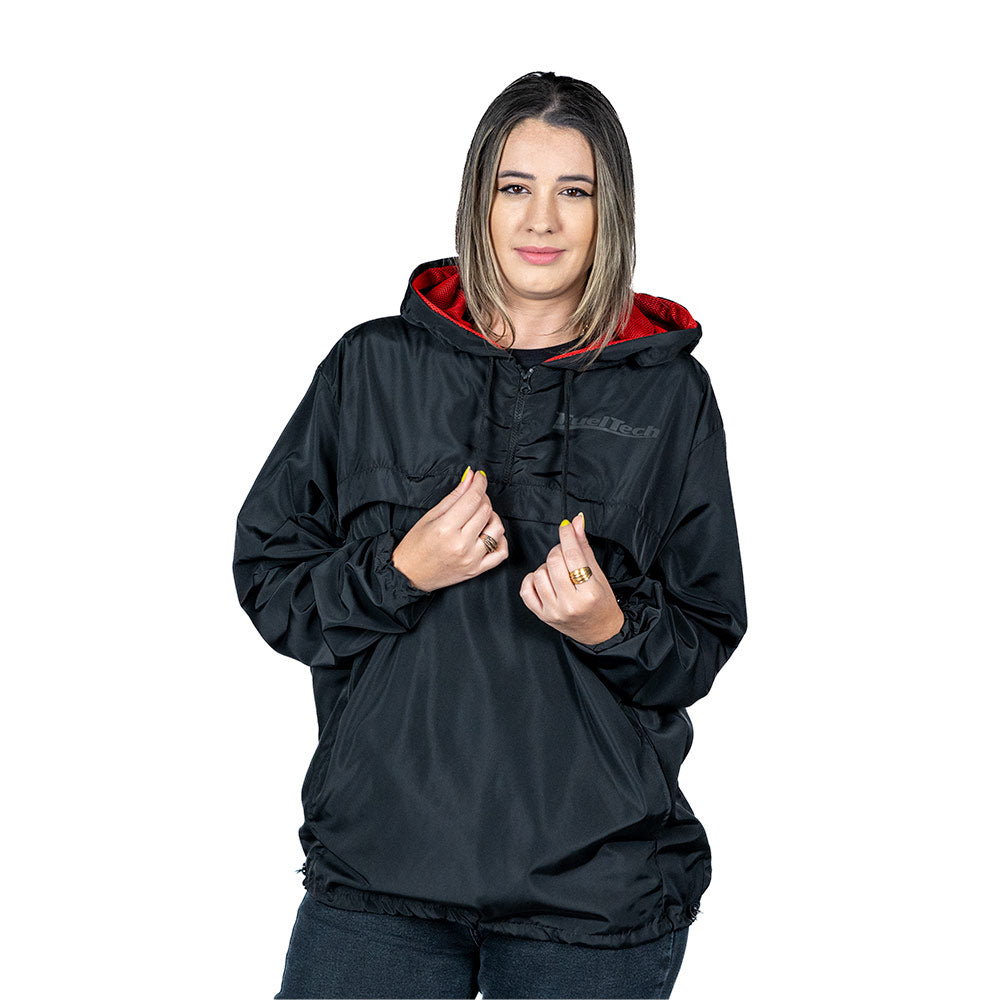 Casaco Corta Vento Preto FT