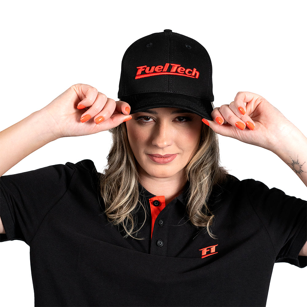 Boné Preto FT Vermelho