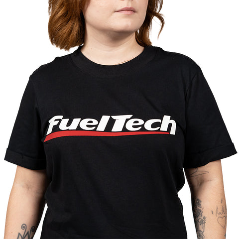 Camiseta Baby Look Preta Clássica FT