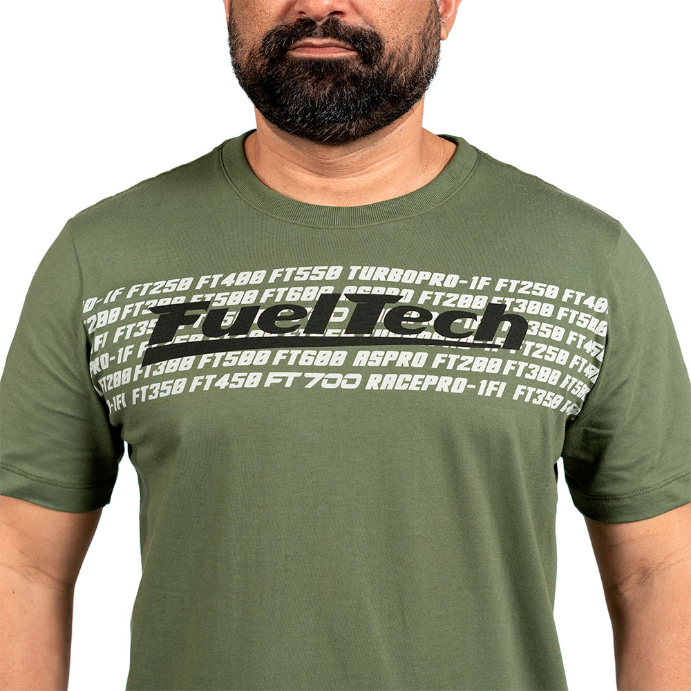 Camiseta Verde Estampada FuelTech