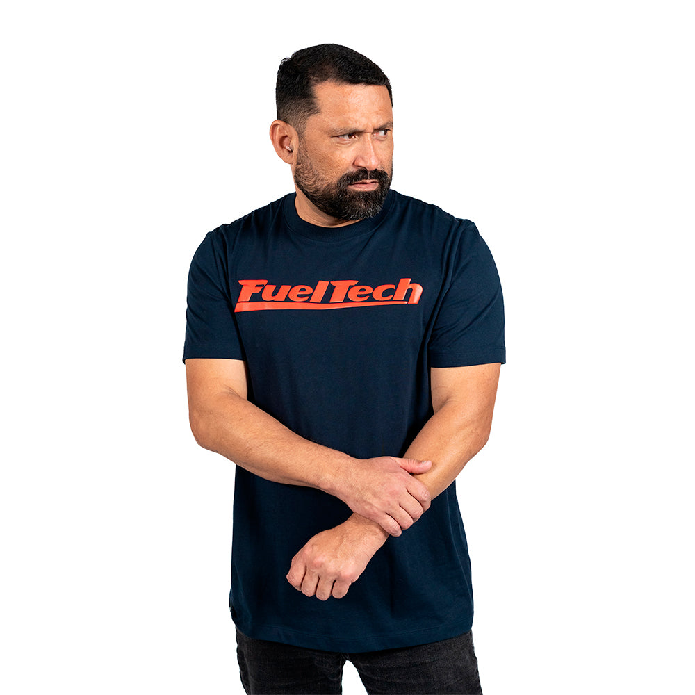 Camiseta Azul Marinho FT Vermelho