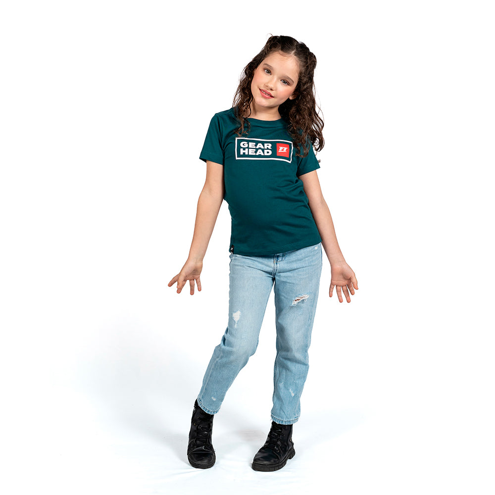 Camiseta Infantil Verde GearHead