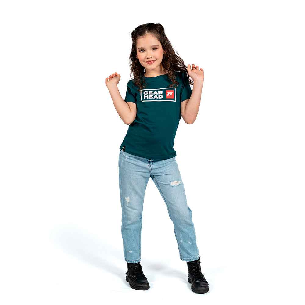 Camiseta Infantil Verde GearHead