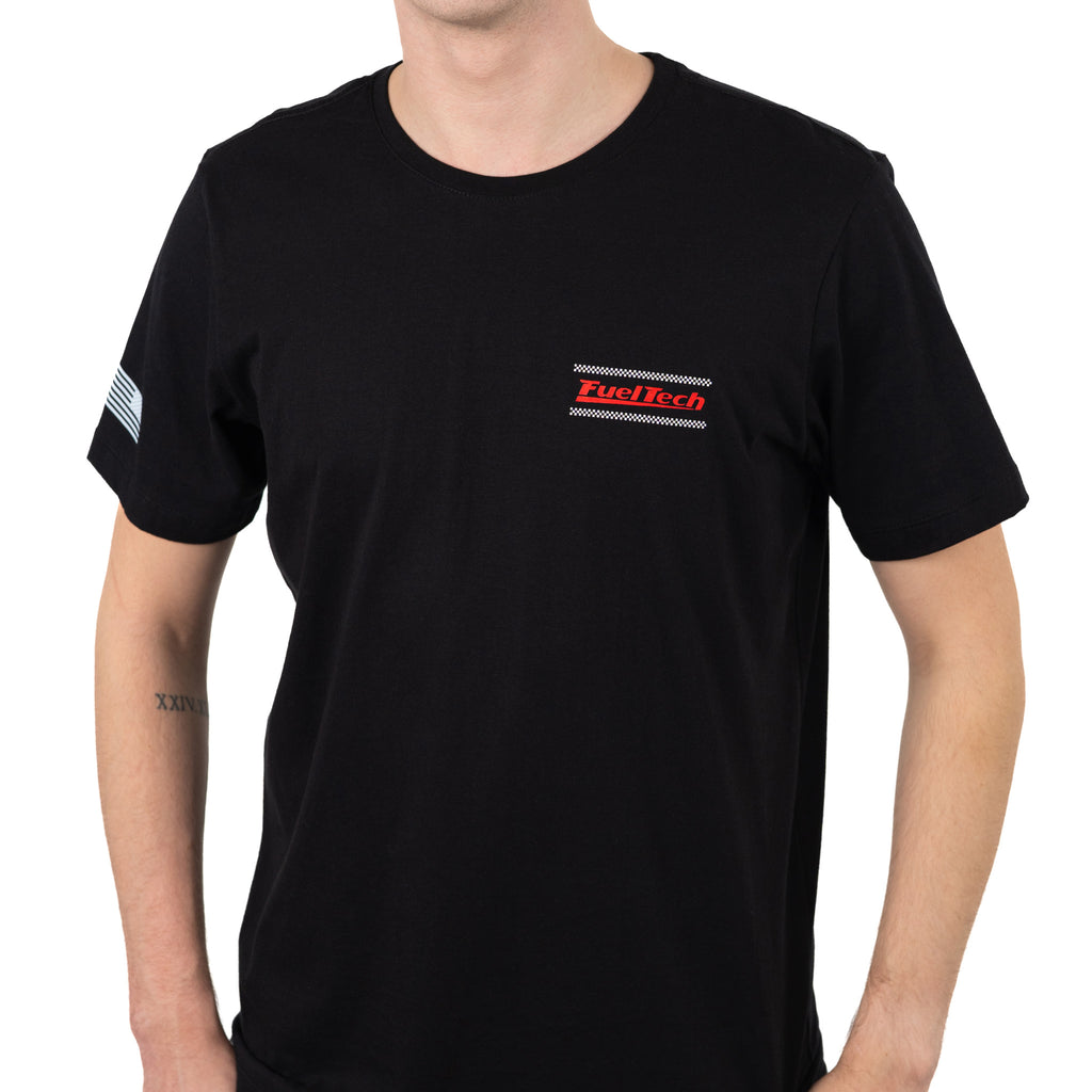 Camiseta Torque FT preta - frente com logo FuelTech no peito