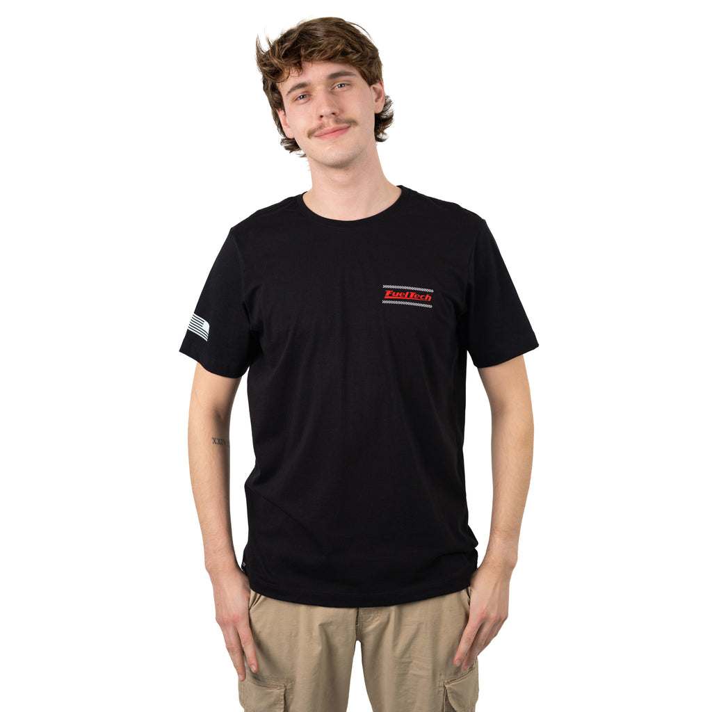 Camiseta Torque FT preta - modelo masculino, frente